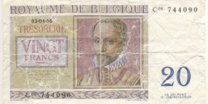 Banknote from Belgium