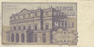 Banknote from Italy