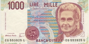 1000 Lire Banknote