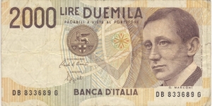 2000 Lire Banknote