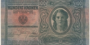 100 Kronen/Korona- Austro/Hungarian Empire Banknote