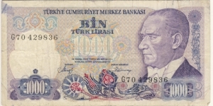 1000 Lira Banknote