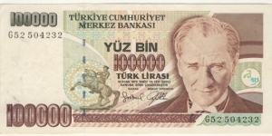 100.000 Lira  Banknote