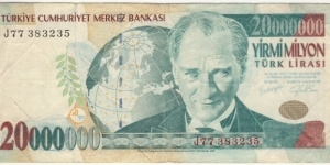 20.000.000 Lira  Banknote