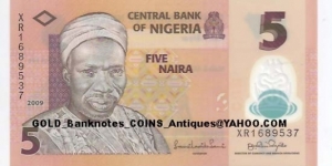 5 Naira 2009 (POLYMER) Banknote