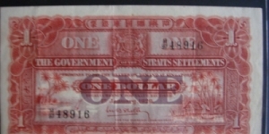 Straits settlement one dollar Banknote