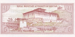 Banknote from Bhutan