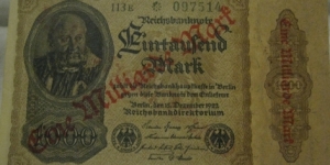 Banknote from Germany