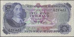 South Africa N.D. 2 Rand.

Afrikaans on Top type. Banknote