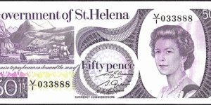 St. Helena N.D. 50 Pence. Banknote
