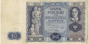 20 Zloty(1936) Banknote