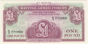 1 Pound(British Armed Forces 1962) Banknote