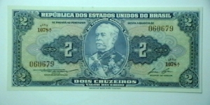 Brazil ND(1954-58) b 2 Cruzeiros  kp 151  Banknote