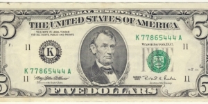 5 Dollars(Dallas/Texas) Banknote