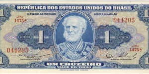 1 Cruzeiro Banknote