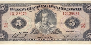 5 Sucres Banknote