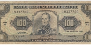 100 Sucres Banknote