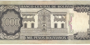 Banknote from Bolivia