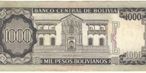 Banknote from Bolivia