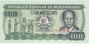 100 Meticais Banknote