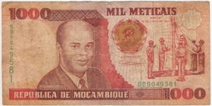 1000 Meticais Banknote