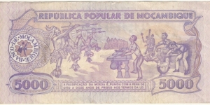 Banknote from Mozambique