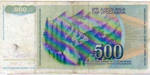 Banknote from Yugoslavia