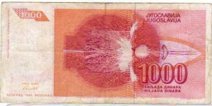 Banknote from Yugoslavia