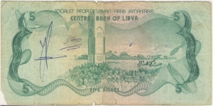 Banknote from Libya