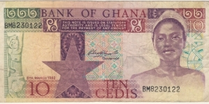 10 Cedis Banknote