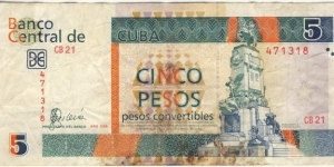 5 Pesos(convertibles) Banknote