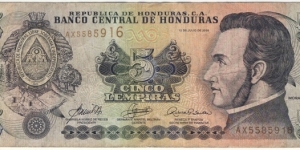 5 Lempiras Banknote