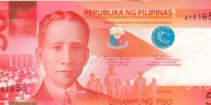 New Philippine 50 Peso note in series, # 2 of 6 Banknote