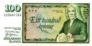 100 Kronur Banknote