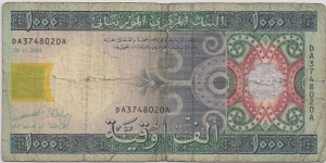 1000 Ouguiya Banknote