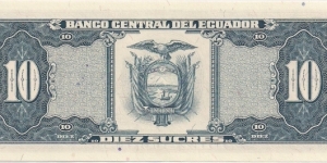 Banknote from Ecuador