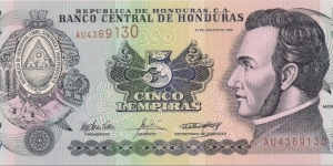 5 Lempiras Banknote