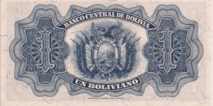 Banknote from Bolivia