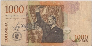 Banknote from Colombia