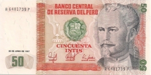 50 Intis Banknote