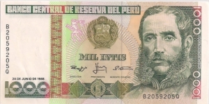 1000 Intis Banknote