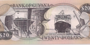 Banknote from Guyana