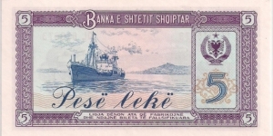 Banknote from Albania