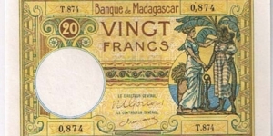 Banknote from Madagascar