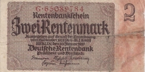 2 Mark  Banknote