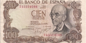 100 PESETAS Banknote