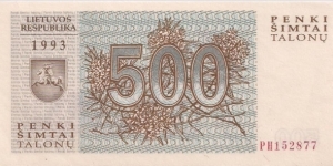 Banknote from Lithuania