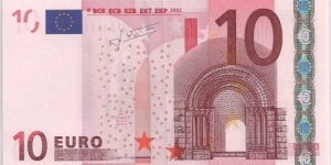 10 Euro, Serial U (France) European Union Banknote