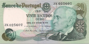 20 Escudos Banknote