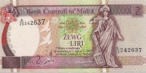 2 Liri Banknote